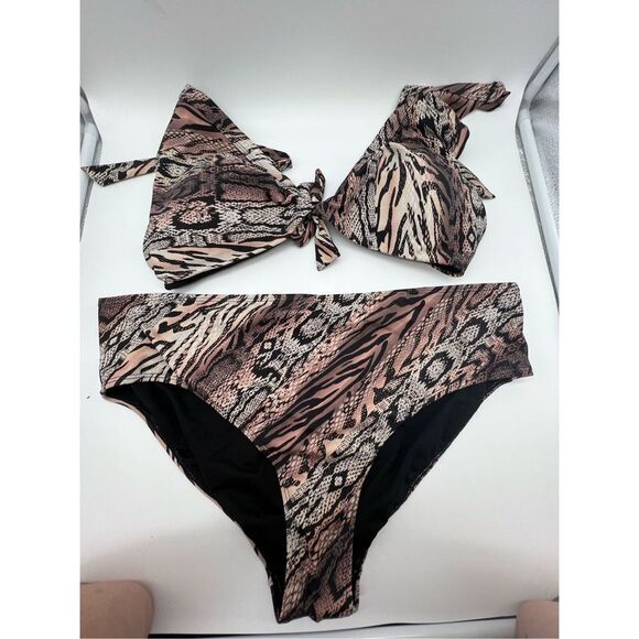 Swimsuits for All Animal Print Plus Size Bikini - Picture 1 of 8